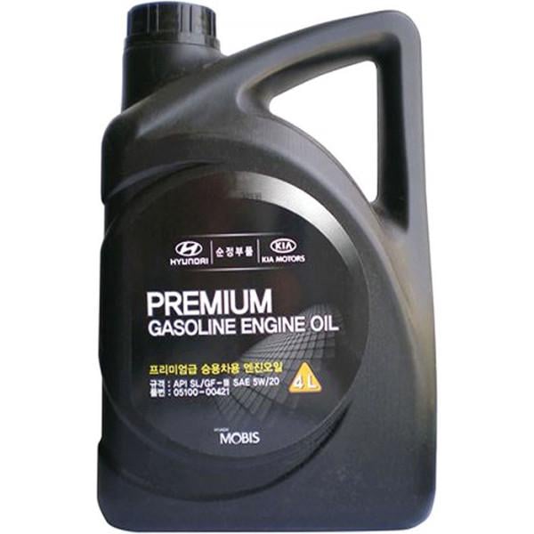 Масло Mobis Premium Gasoline 5W-20 4л (05100-00421)