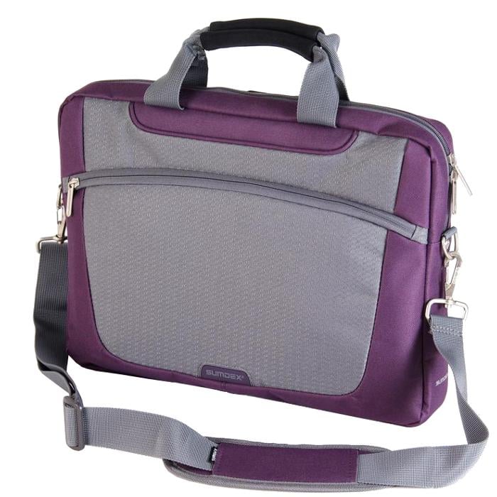 Сумка для ноутбука 16" Sumdex PON-318PL нейлон/поліестер блискавка Фіолетовий (626415)