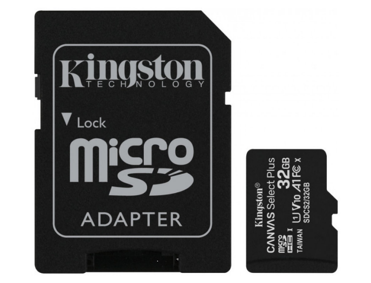 Карта пам'яті Kingston microSDXC Canvas Select Plus 32 GB Class 10 А1 з адаптером (SDCS2/32 GB) - фото 3