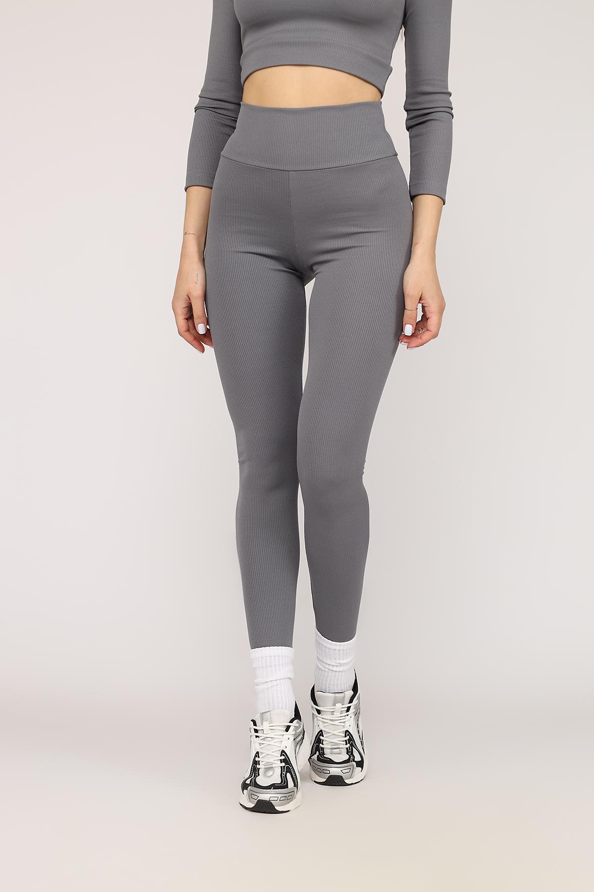 Лосини жіночі ЦБ-00272856 р. 44 Сірий (SKT001052436)