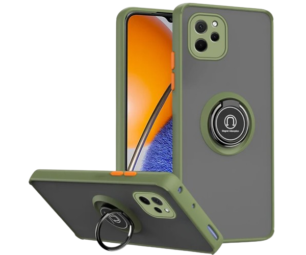 Чехол-накладка TPU Color Matte Ring для Huawei Nova Y61 Оливковый
