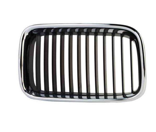 Решетка радиатора AVTM BMW 3-Series e36 1990-1996 правая без эмблемы Хром/Черный (180060992)