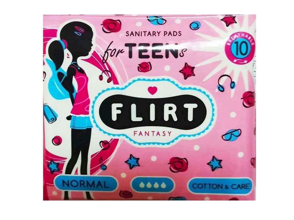 Прокладки гигиенические fantasy FLIRT Cotton&care 10 шт. 4 к. (139817)