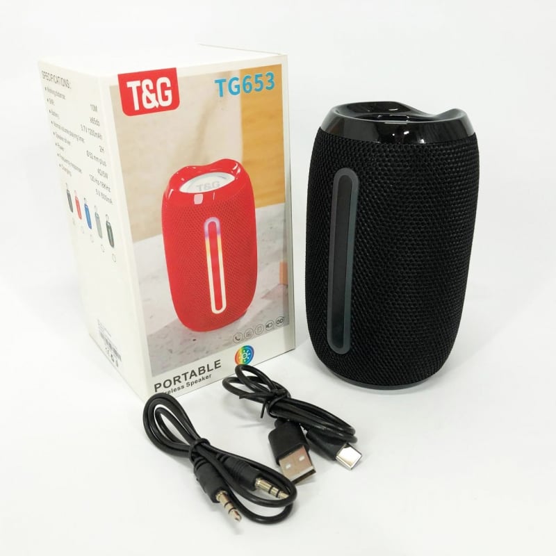 Портативная колонка TG 653 с USB Black (tf4879) - фото 6