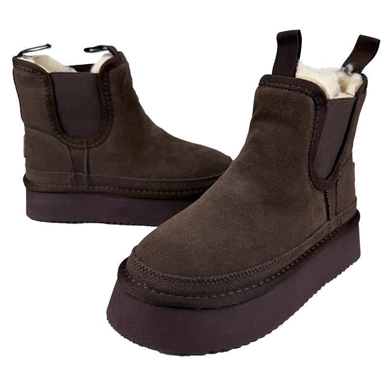 Угги женские на платформе 50880-24 p. 36 22,5 см Шоколадный - фото 2 Угги женские на платформе 50880-24 p. 36 22,5 см Шоколадный - фото 2