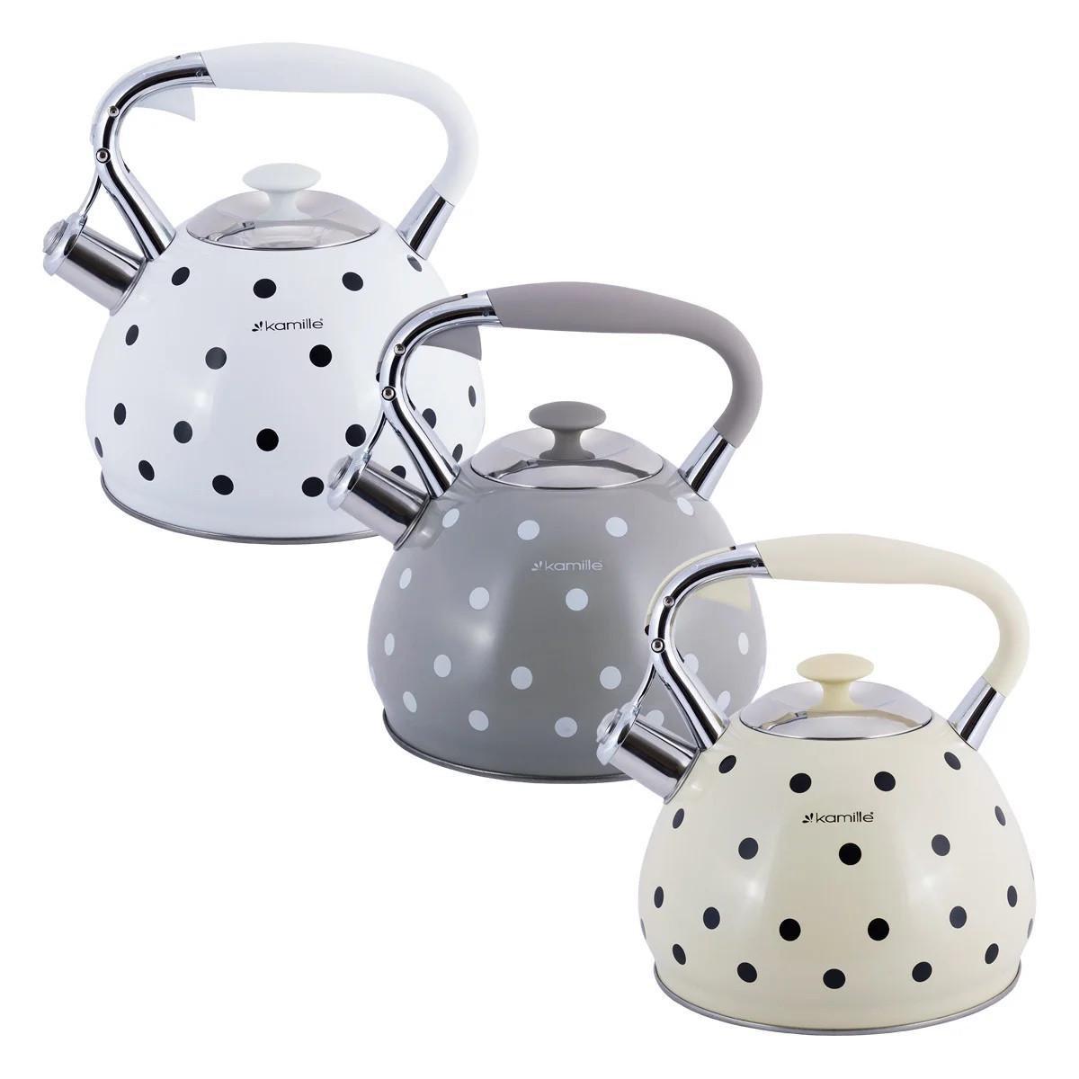 Чайник Kamille зі свистком і ручкою з покриттям soft-touch 3 л (KM 0695AN) - фото 5 Чайник Kamille зі свистком і ручкою з покриттям soft-touch 3 л (KM 0695AN) - фото 5