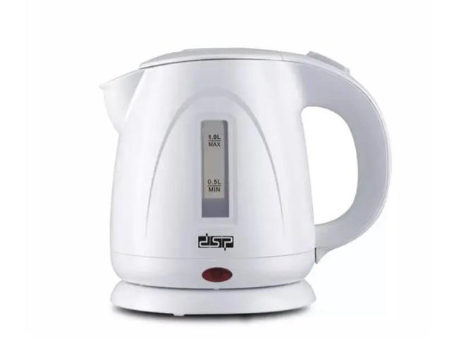 Электрочайник мини DSP KK-1128 1 л пластиковый White (21-25-92746-02)
