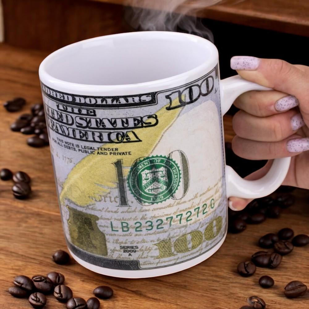 Кружка большая керамическая "Доллар" 1 л - фото 2 Кружка большая керамическая "Доллар" 1 л - фото 2