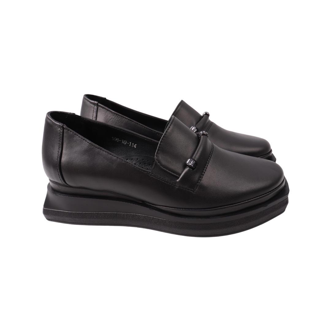 Туфли женские Phany из кожи р. 36 Черный (235-21DTC)