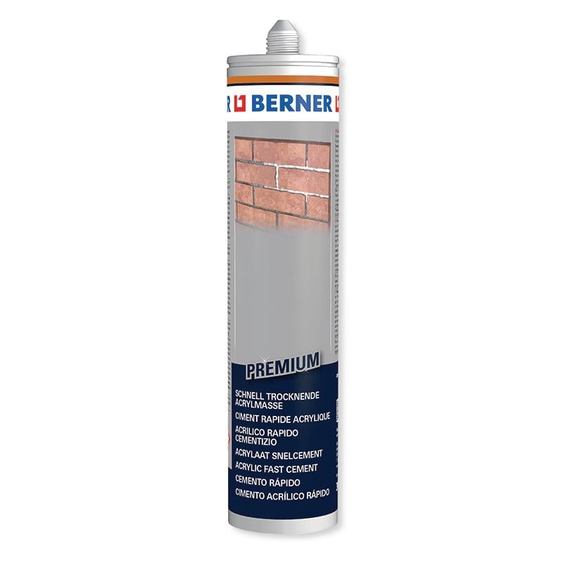 Акриловый герметик быстрый цемент Berner 310 мл (372627)