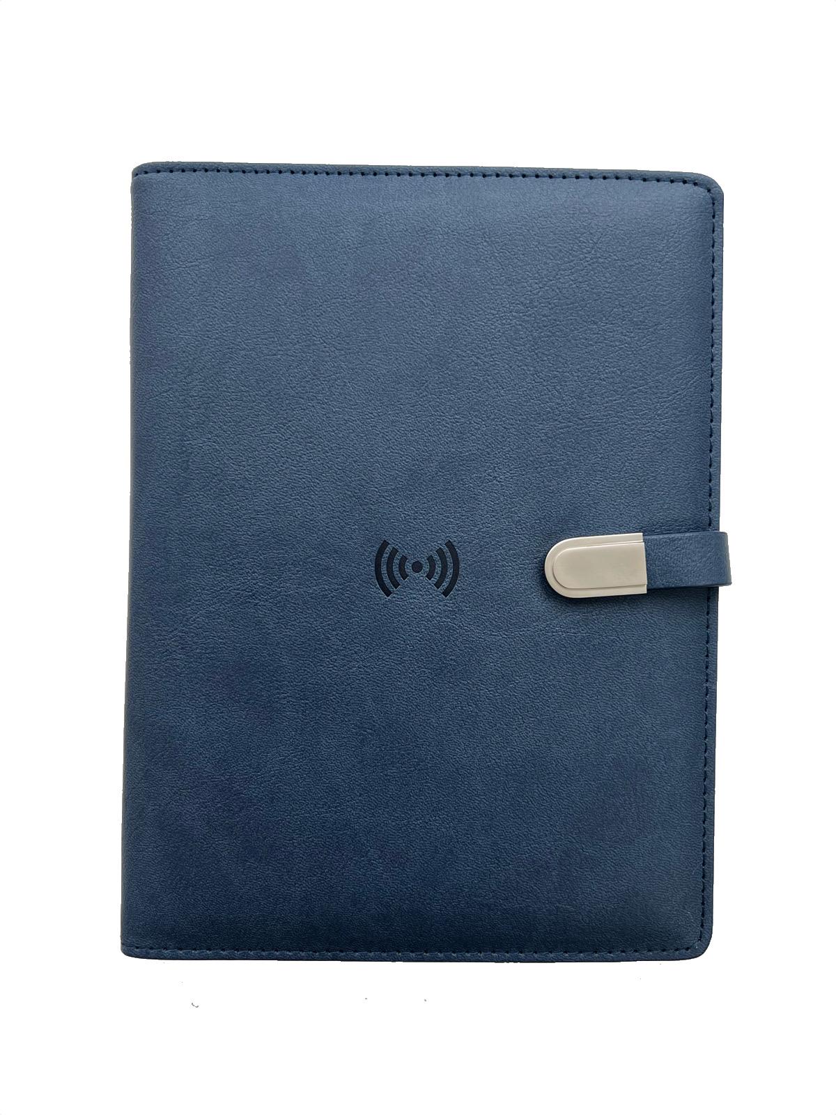 Блокнот-ежедневник AB tech Colorful c беспроводной зарядкой/Power Bank и USB flash 16 Gb Темно-синий - фото 3 Блокнот-ежедневник AB tech Colorful c беспроводной зарядкой/Power Bank и USB flash 16 Gb Темно-синий - фото 3