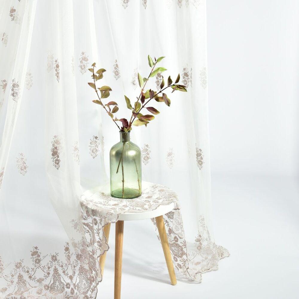 Ткань фатин с вышивкой Бейл Vizon (19041)