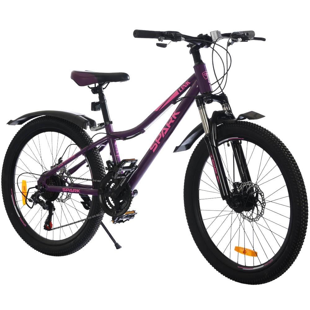 Велосипед Spark LINK колеса 24" сталева рама 11" Фіолетовий (3063324329)