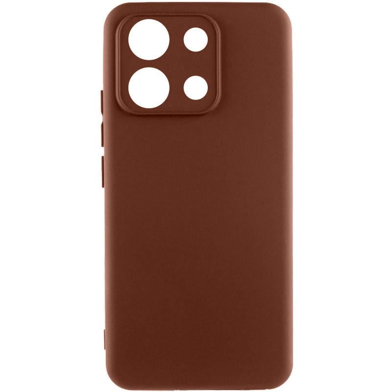 Противоударный чехол Silicone Cover Lakshmi Full Camera (AA) для Xiaomi Redmi Note 13 Pro 4G / Poco M6 Pro 4G Коричневый / Brown