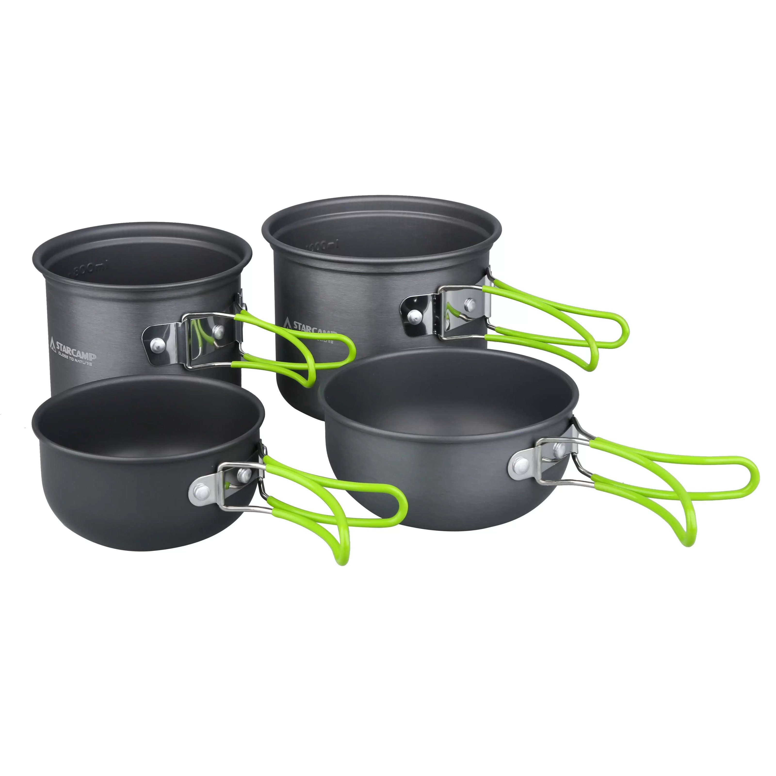 Набір посуду туристичного Starcamp HX-CK03 Cookware set 2-3 Black (SC131)