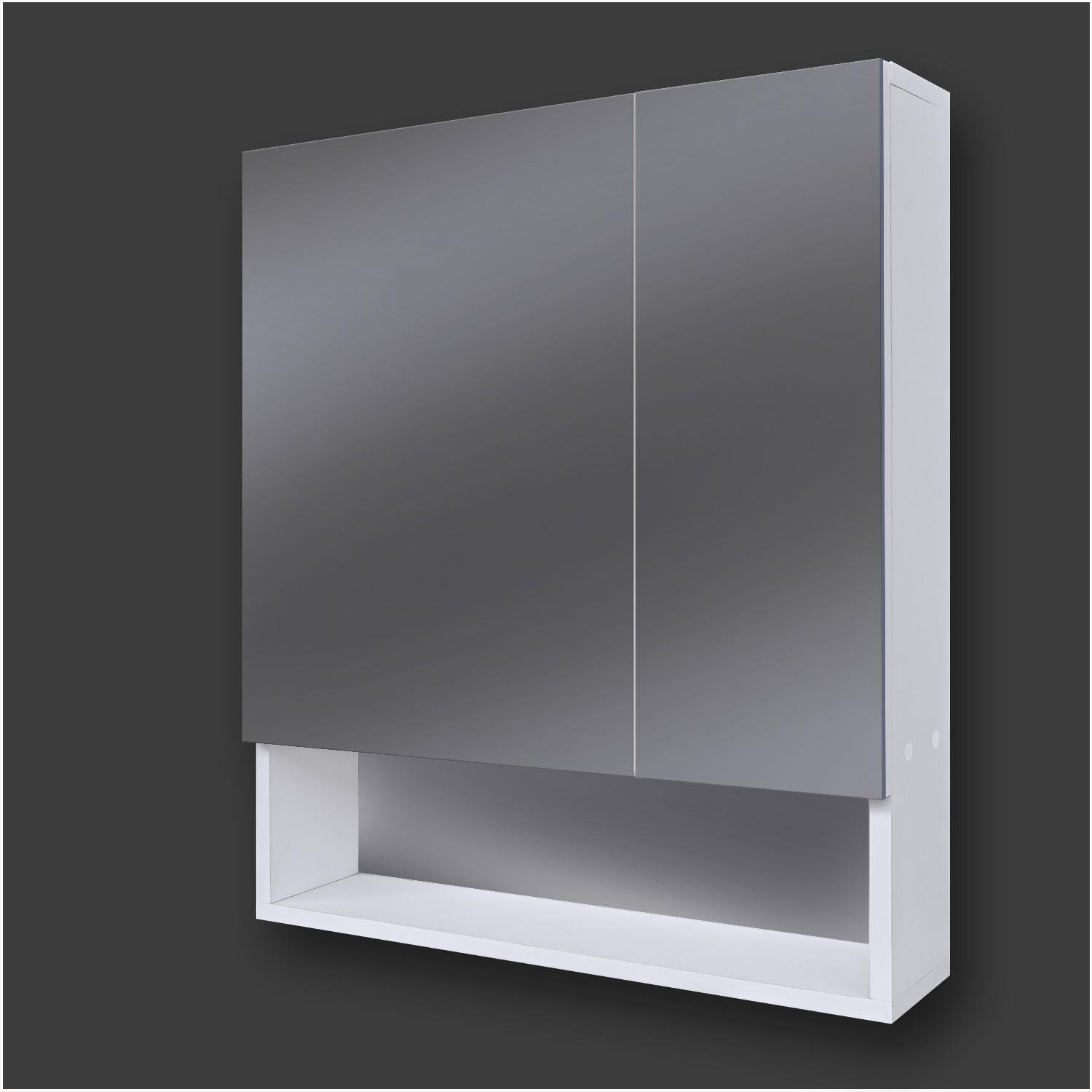 Шкаф зеркальный с открытой полкой в ванную G-05 60 см (14411077) - фото 2