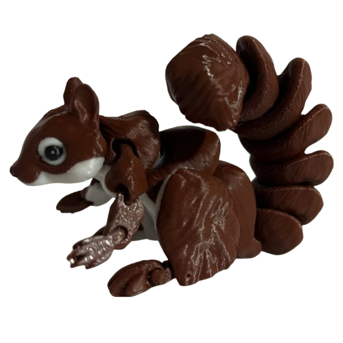 Дитяча ігрова фігурка 3D Білка 14 см Коричневий (1654)