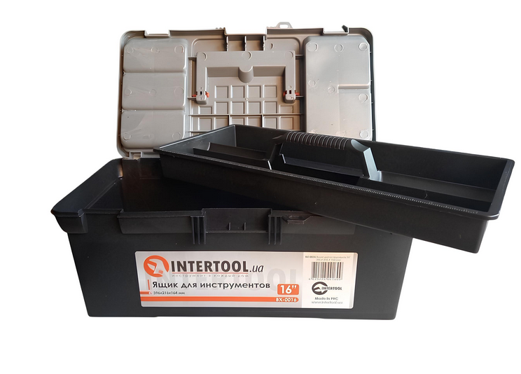 Ящик для инструментов Intertool BX-0016 16" 396х216х164 мм (26447230) - фото 3