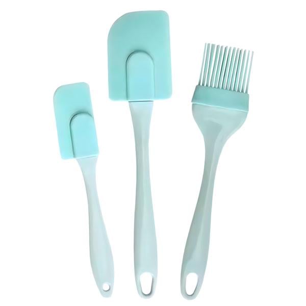 Набор из 3 силиконовых лопаток и кисточки для кухни (id_3064) Набор из 3 силиконовых лопаток и кисточки для кухни (id_3064)