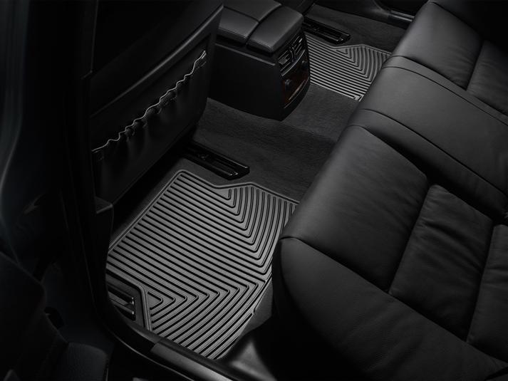 Килимки автомобільні задні гумові WeatherTech W143 BMW 5-Series 2004-2010 Чорний (1185135752) - фото 1