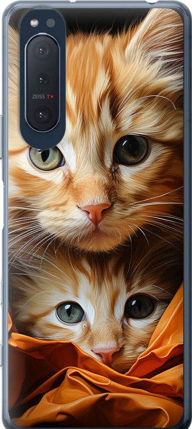 Чехол на Sony Xperia 5 II Котики 2 (5664t-2258-42517)
