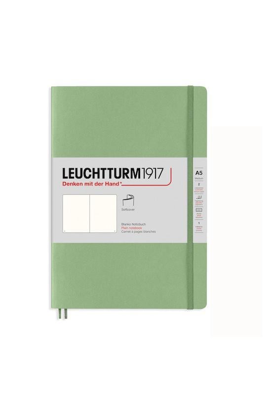 Блокнот Leuchtturm1917 Muted Colours средний мягкая обложка Sage чистые листы (361593)