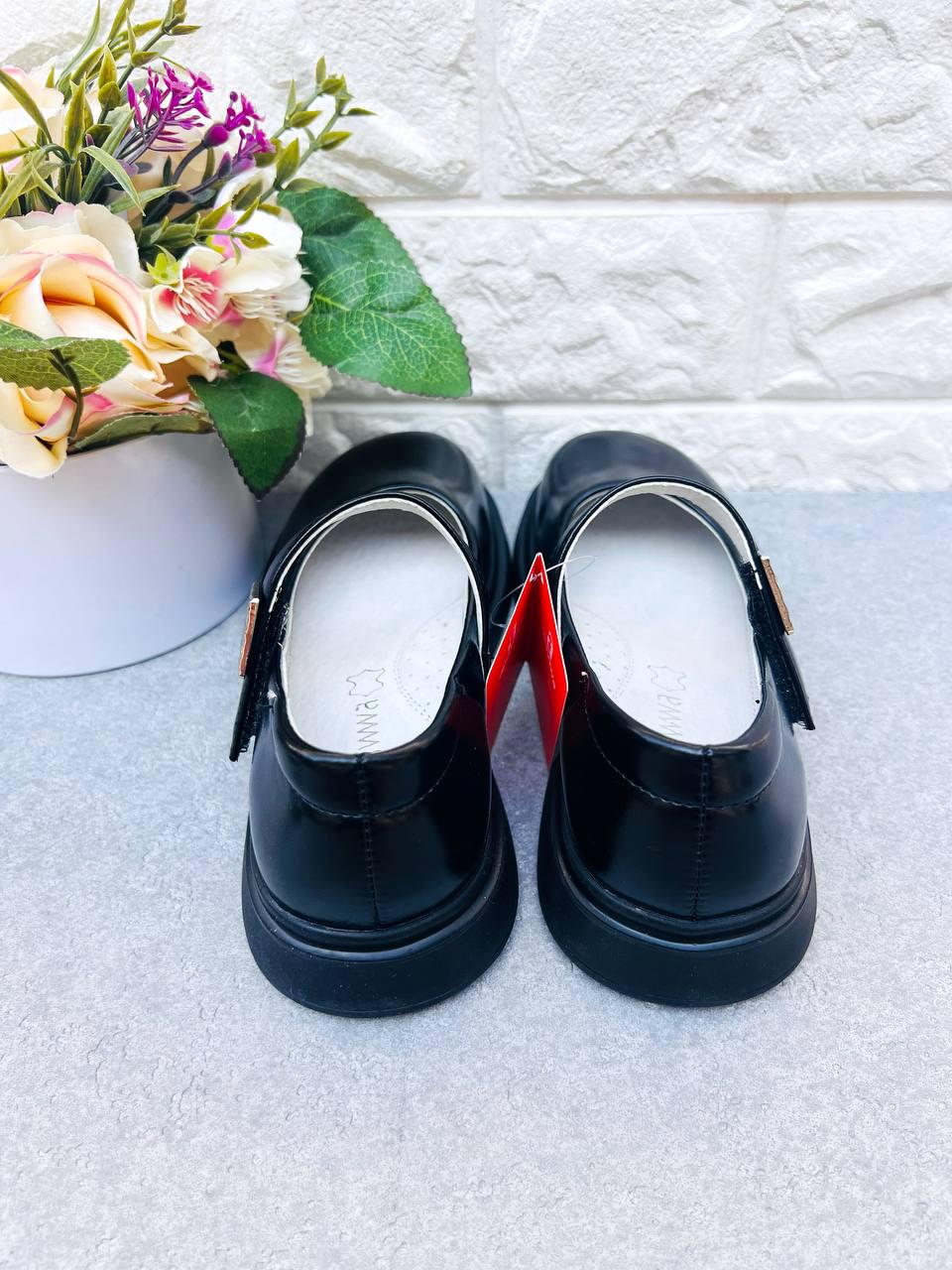 Туфли классические для девочки Apawwa 1823 р. 37 22,8 см Черный (1823-5) - фото 3