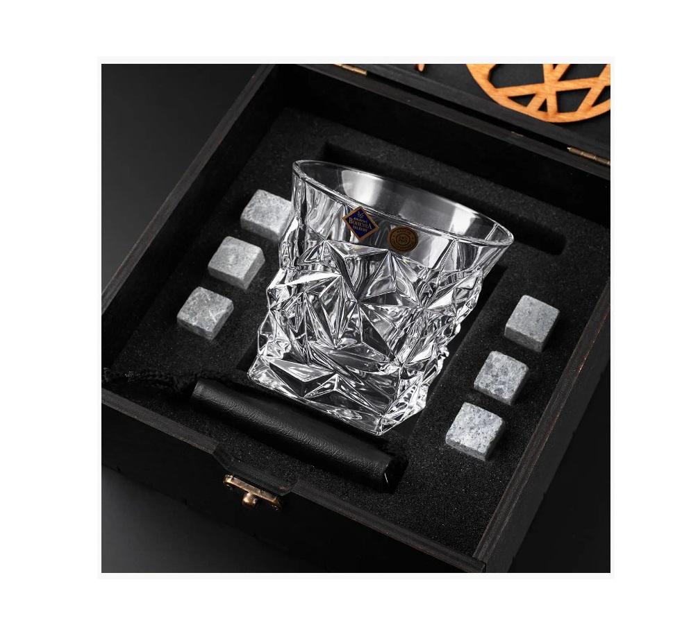Подарочный набор для алкоголя камни для виски 6 шт. Whiskey Stones и стакан Bohemia Glacier 350 мл - фото 2 Подарочный набор для алкоголя камни для виски 6 шт. Whiskey Stones и стакан Bohemia Glacier 350 мл - фото 2