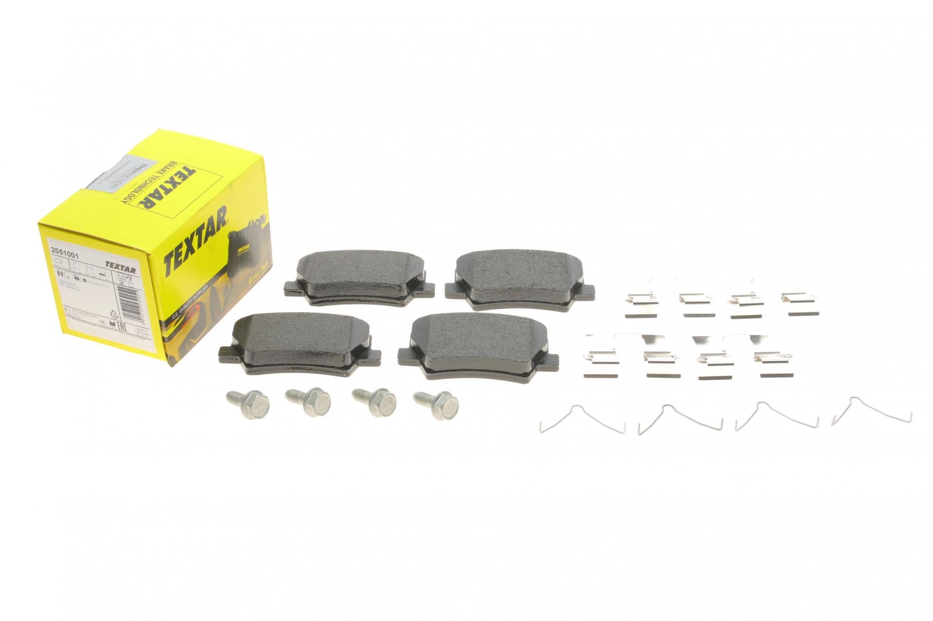 Колодки тормозные задние TEXTAR для Volvo XC40 17- Q+ (2051001)