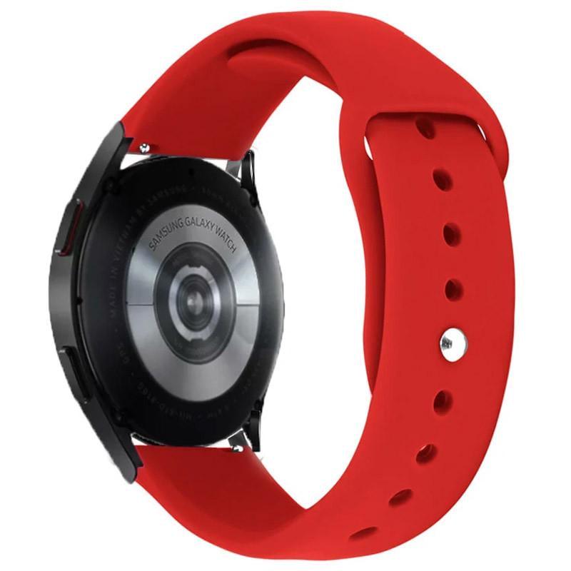 Ремінець силіконовий Sport для Smart Watch 20 мм Червоний/Red (00000068670_7)