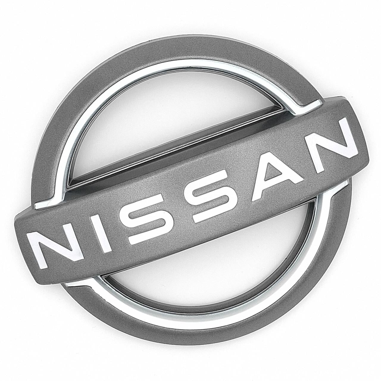 Эмблема Nissan радиаторной решетки ABS Серый матовый 121х100 мм (62890 6YN0A)