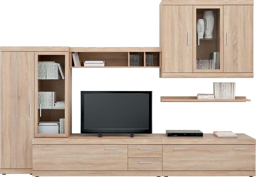 Тумба в вітальню Gerbor Імперор 2 комплект з ДСП Дуб сонома