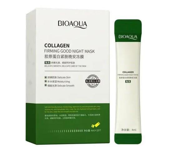 Маска для лица ночная коллагеновая Bioaqua Collagen Firming Good Night Mask 4 мл (2111772497)