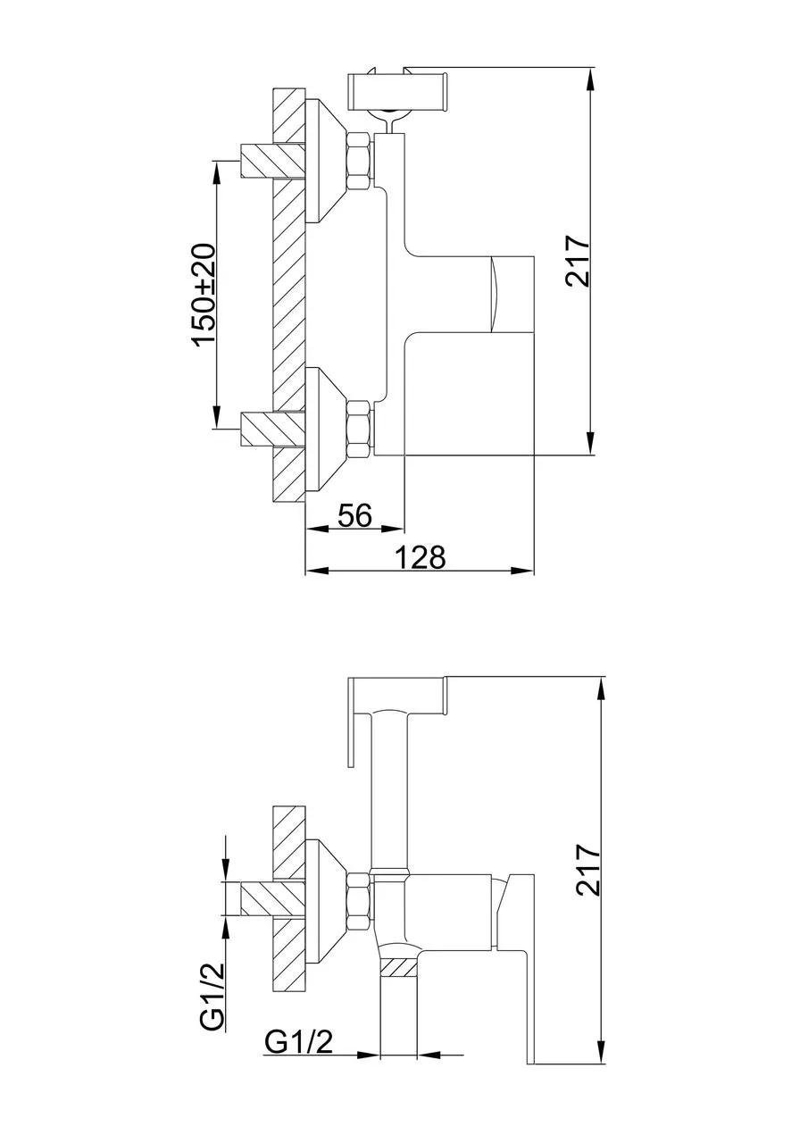 Гигиенический душ Frap F2041-8 Белый/Хром (SQ-1033662) - фото 5