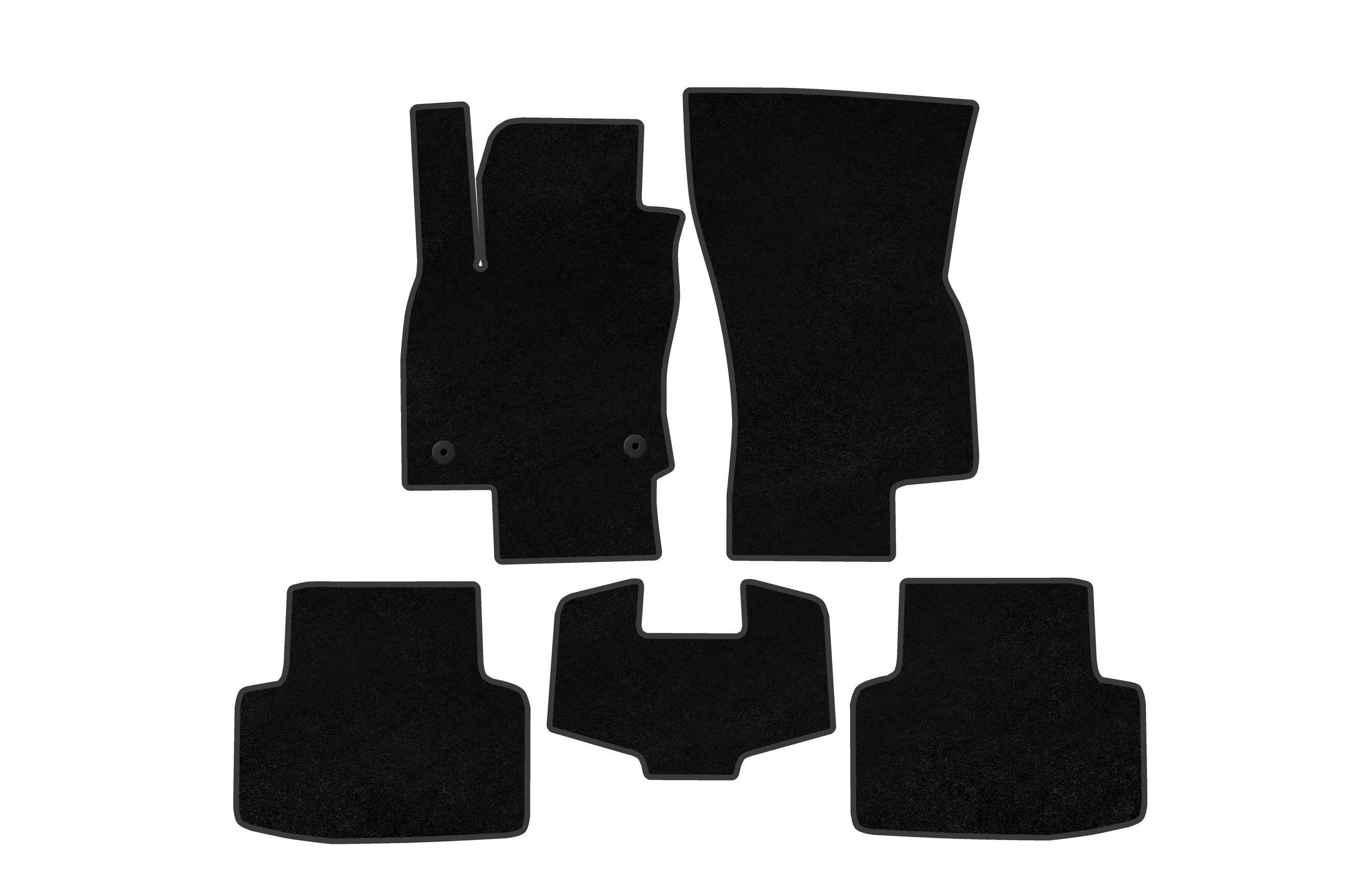 Коврики автомобильные Digital Designs Deluxe для Volkswagen Taos/Tharu 2018–2024 гг. ткань Черный (185155)