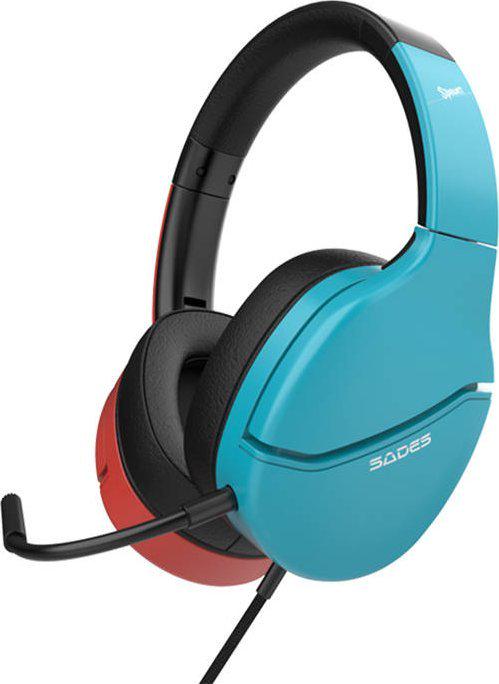 Навушники з мікрофоном Sades Spower Blue (SA-725)