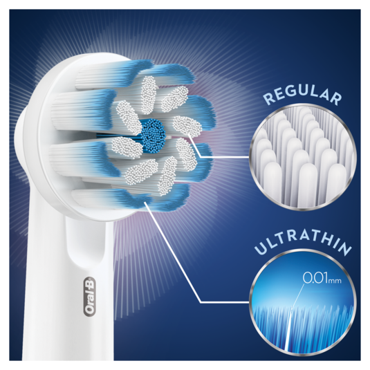 Насадки для електричної зубної щітки Braun Oral-B Sensitive Cleane 2 шт. - фото 2