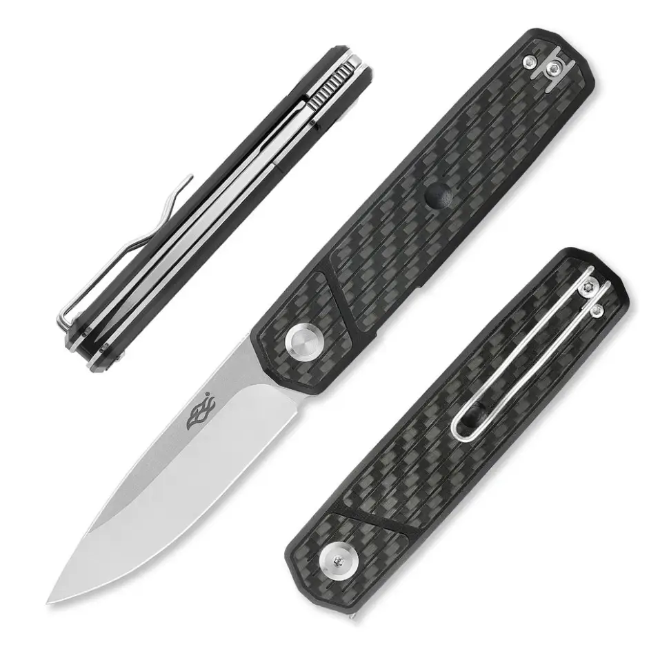 Нож складной Firebird FH927-CF сталь D2 Черный карбон (FH927-CF) - фото 8 Нож складной Firebird FH927-CF сталь D2 Черный карбон (FH927-CF) - фото 8