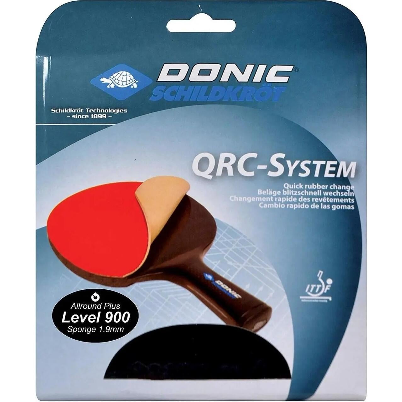 Набор накладок для ракеток Donic QRC LEVEL 900 Champion Черно-красный (752575)