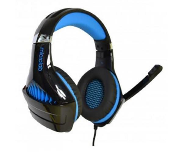 Навушники Microlab G6 Black/Blue (G6_b+b) - фото 2