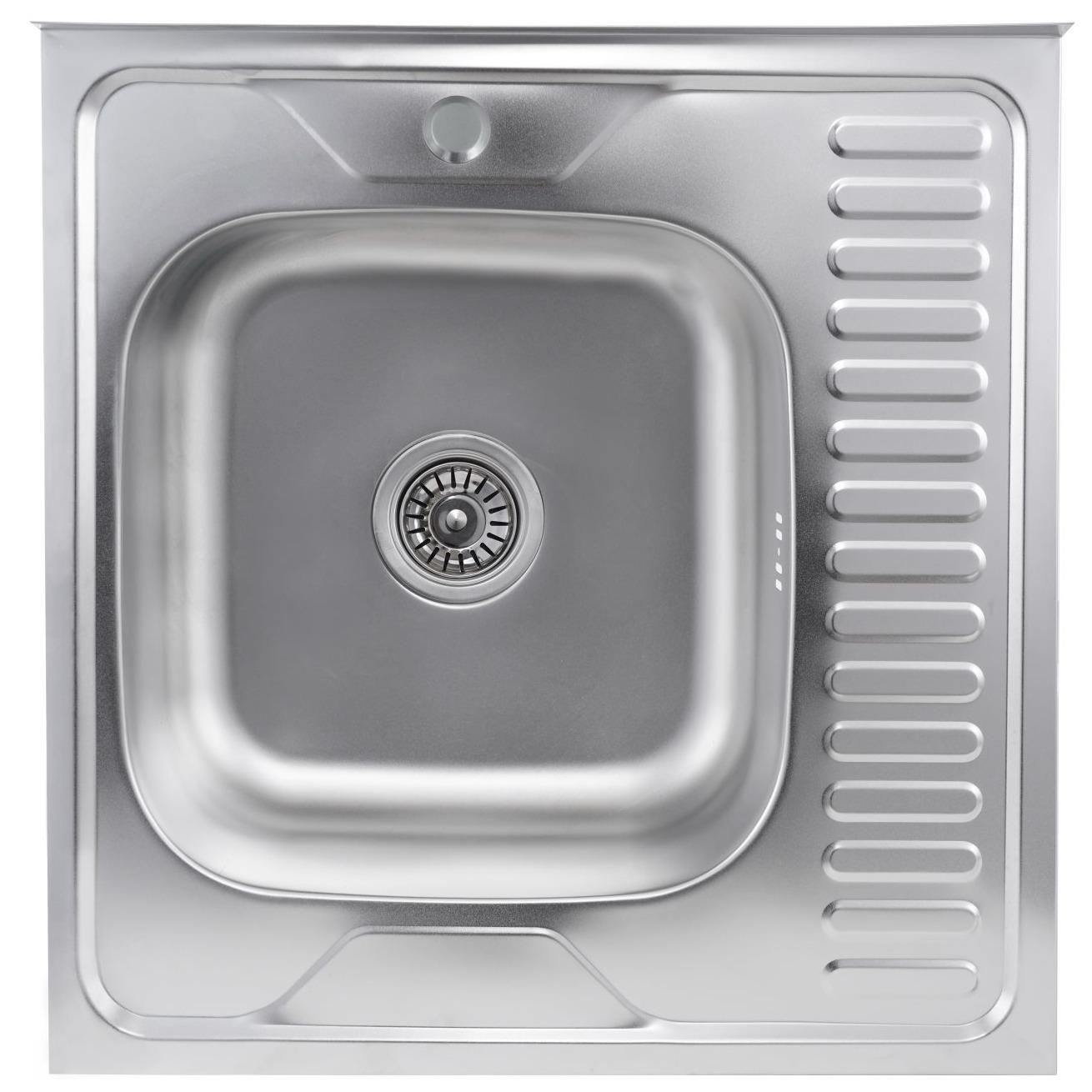 Мойка кухонная VALESO PLS-A44079 из нержавеющей стали квадратная 600x600 мм 0.7 мм (25975981)