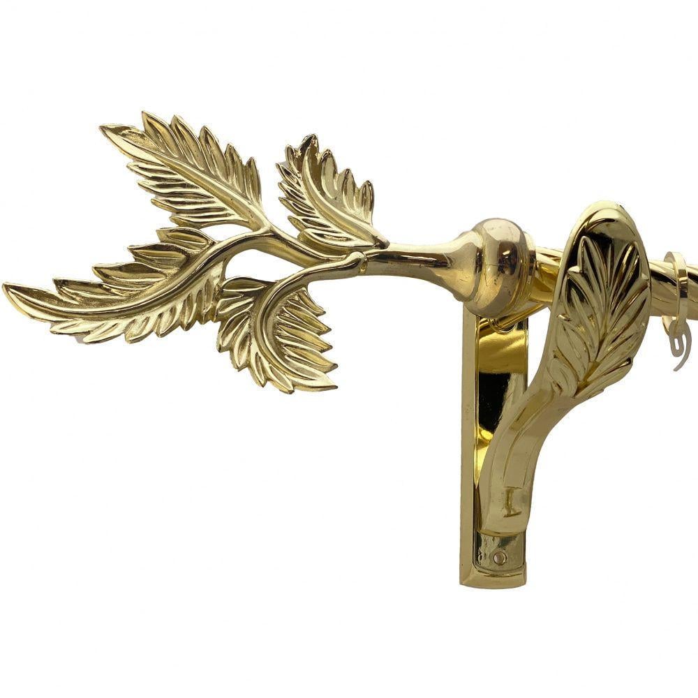 Карниз для штор Orvit Папороть однорядний скручений 240 см Золотий (00-00010857)