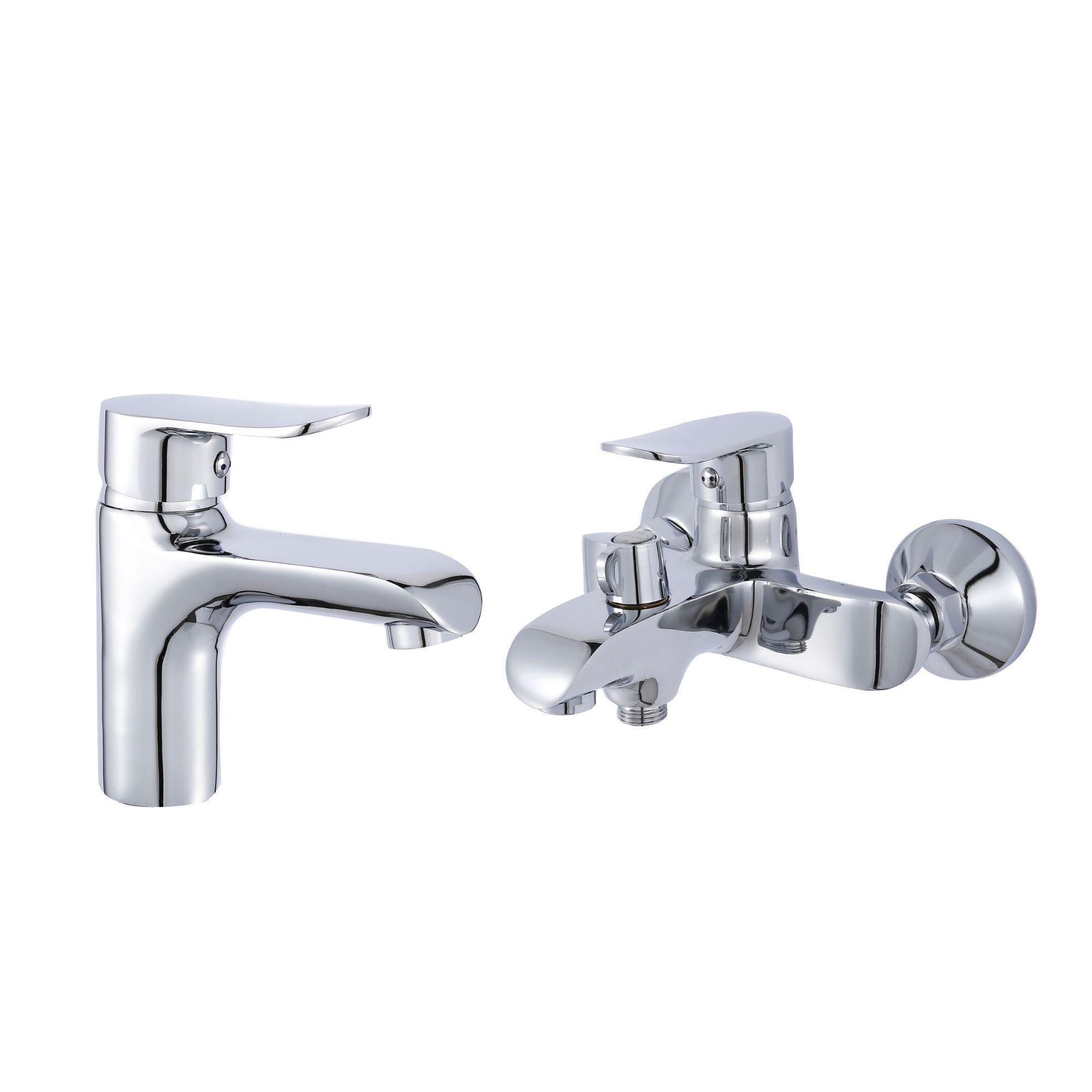 Набір змішувачів Wieza 001/Wieza 006 Chrome (LDWIE001CRM4540946365)