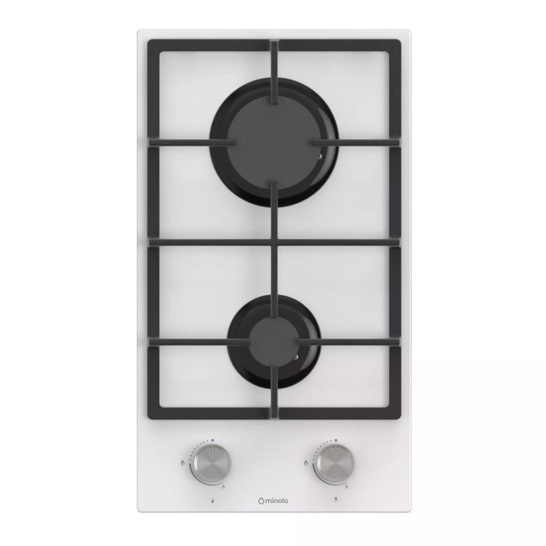 Варильна поверхня газова на склі MINOLA MGG 31422 White (5905538402201)
