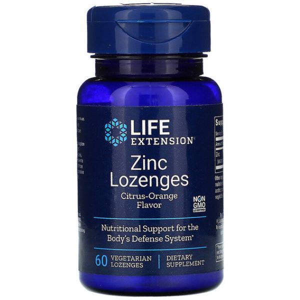 Цинк Life Extension Lozenges Citrus-Orange Flavor 60 капсул (00000030300)