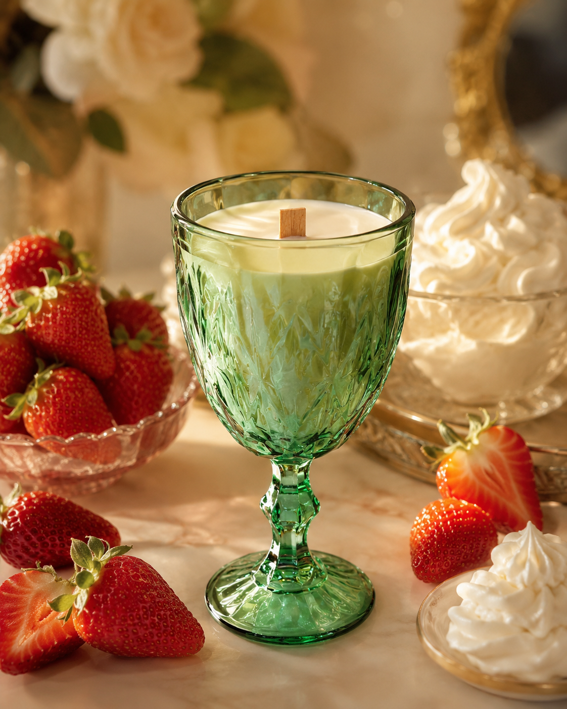 Свеча ароматическая Franterro Tulip Strawberries&Cream 250 г (FRN-1079)