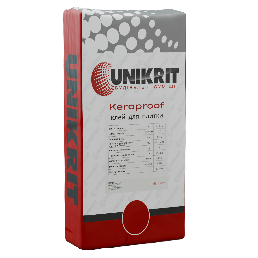 Клей для плитки UNIKRIT KeraProof