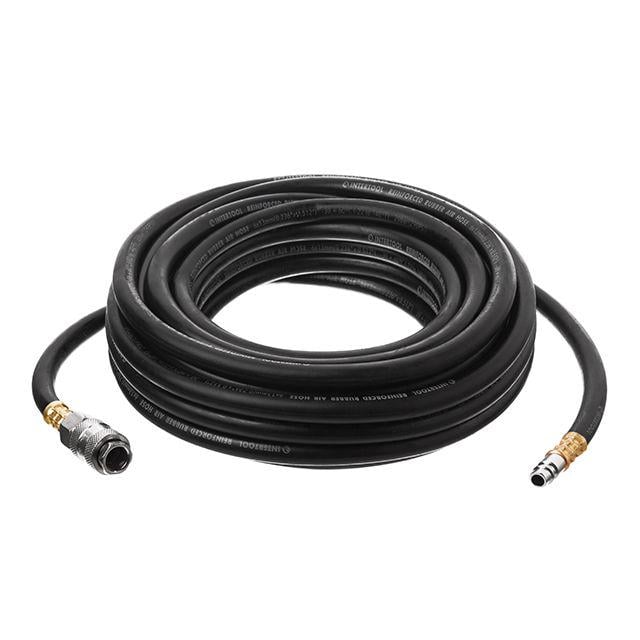 Шланг високого тиску Intertool PT-1720 STORM гумовий повітряний армований зі швидкороз'ємними з'єднаннями 20 атм 10 м 6х13 мм