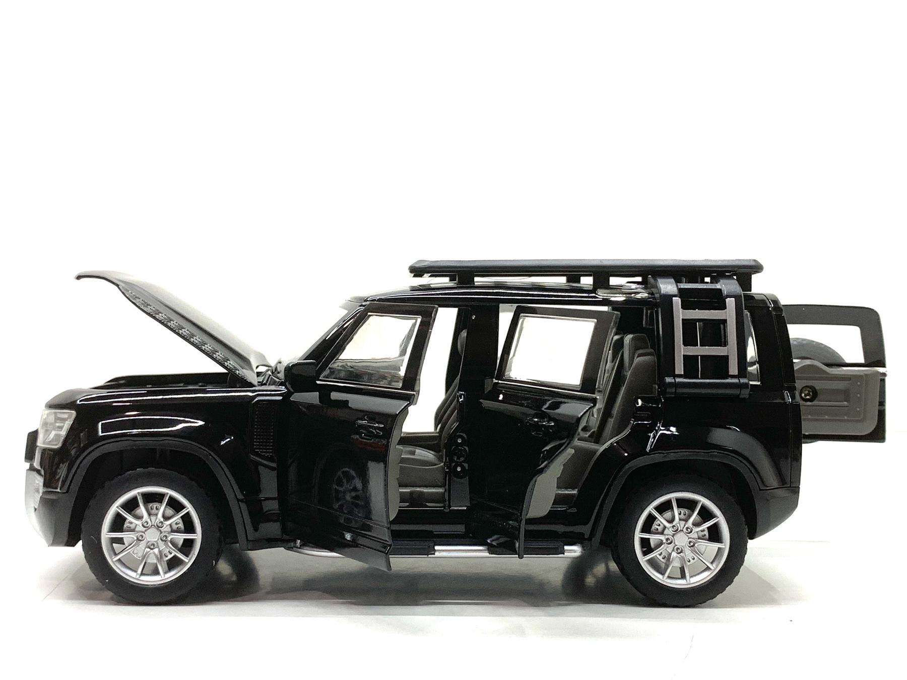 Машина АвтоСвіт Land Rover Defender інерційна масштаб 1:24 відчиняються двері/капот/багажник 21 см Чорний (AP-2018) - фото 6