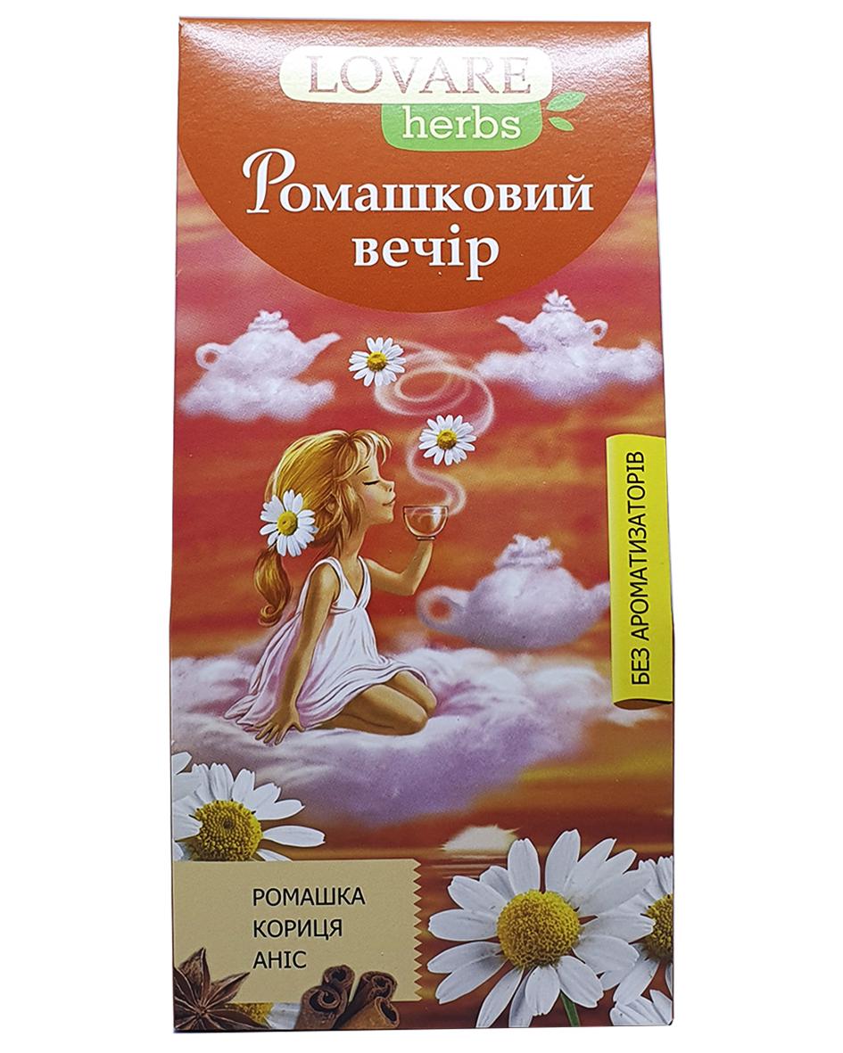 Чай Lovare Ромашковый Вечер в пирамидках 20 пакетиков 1,8 г (53411) - фото 3 Чай Lovare Ромашковый Вечер в пирамидках 20 пакетиков 1,8 г (53411) - фото 3